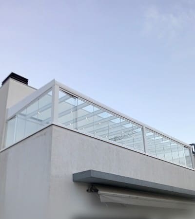 cobertura vidro em terraço exterior - Porto