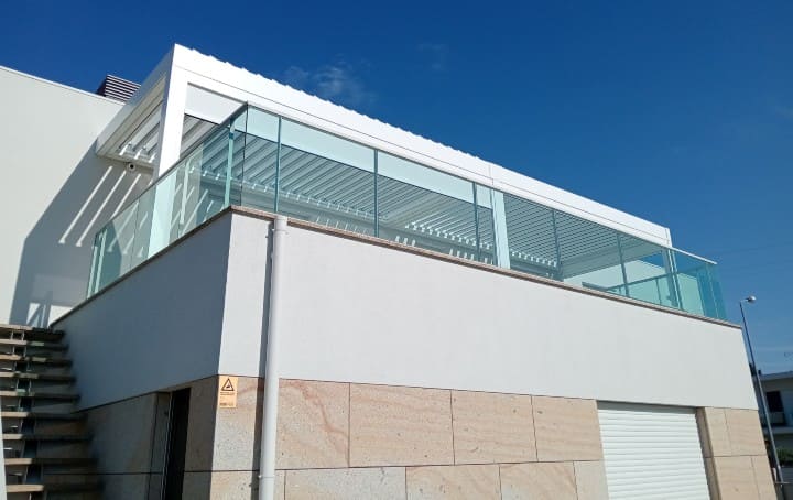 coberturas terraço exterior de alumínio